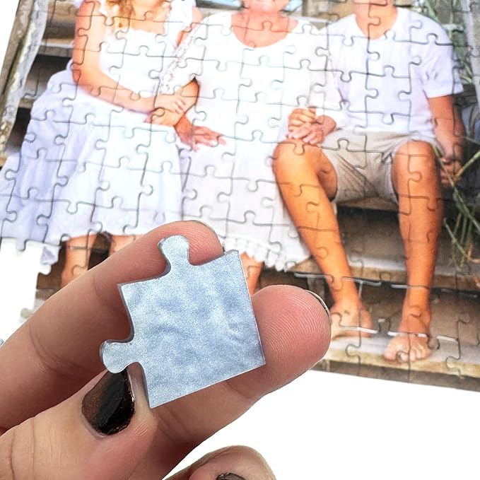 Custom Photo Puzzle from Picture | Upload Your Photo and Choose Color | 144 Piece Personalized Puzzle for Adults Teens Acrylic Puzzle Birthday Gifts for Men Women