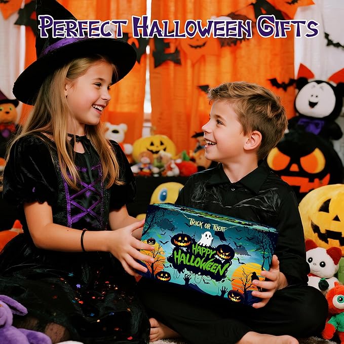 AIVEI 6 Pack Halloween Crafts for Kids Mason Jar with Accessories DIY Lantern Art Crafts Kits, Halloween Activities Toys Gifts for Girls Boys Adults