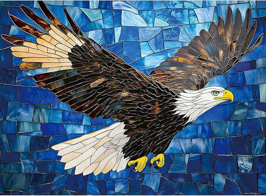 500 Piece Puzzle for Adults, Mosaic Eagle, Wildlife and Nature Puzzle 500 Pieces, for Family Kids and Adults, Relaxing and Challenging, 20.5 x 15 in