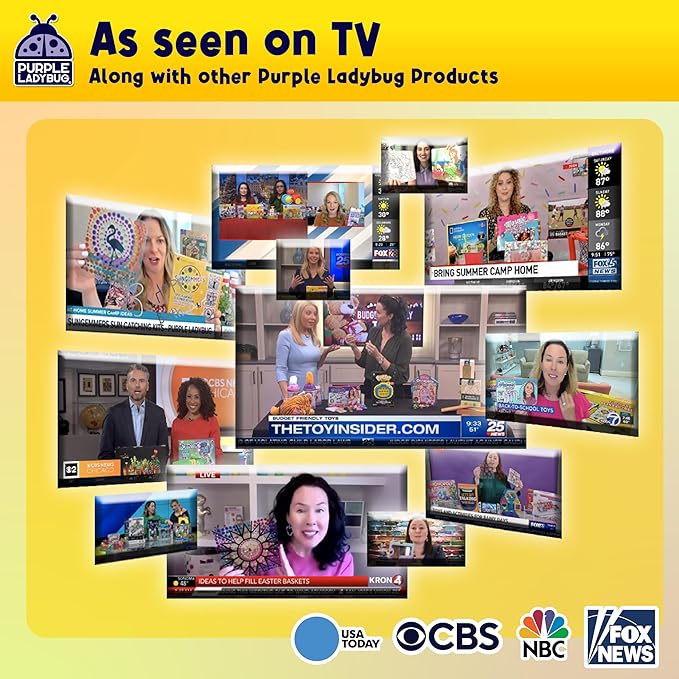 PURPLE LADYBUG Eraser Lab DIY Clay Kit - Food-Themed Fun Eraser for Kids Craft Set, 8 Clay Colors, Mold Tray & Shaping Tools, Creative Activity for Boys & Girls Aged 4+, Gift for Birthday, Christmas