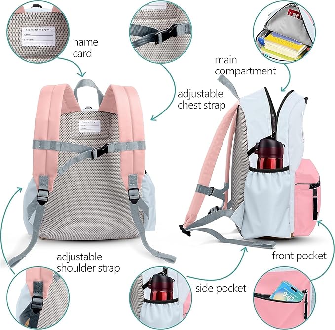 Kids' Backpacks for Girls & Boys - Kindergarten to Elementary School, 15" H, Ages 6-9