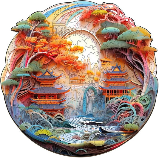 Wooden Puzzles for Adults - Papercut Paradise Wood Puzzles Adult - Unique Animal Shape Wooden Jigsaw Puzzles for Adults - Birthday Gifts for Puzzle Lovers, Family (11.4 * 11.3in)