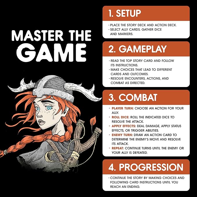 Spire's End: Hildegard Card Game, Add to Your Choose-Your-Path Adventure and Strategy Board Games, Immersive Solo or Cooperative Play for Ages 16 and Over, 1-2 Players, 30-180 Minute Playtime