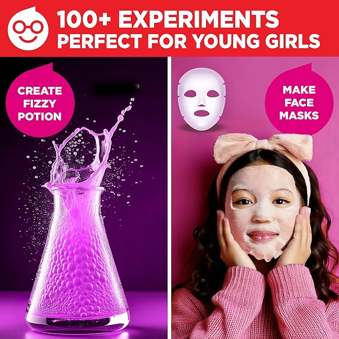 Doctor Jupiter Girls First Science Experiment Kit for Kids Ages 4-5-6-7-8| Birthday Gift Ideas for 4+ Year Old Girls| STEM Learning & Educational Toys