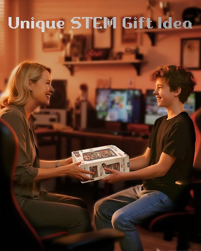 ROKR 3D Puzzle for Adults, Electric Marble Run Model Kits, Parallel World Hip-hop Street, Desk Decoration, Building Sets for Boys Girls Birthday Gifts