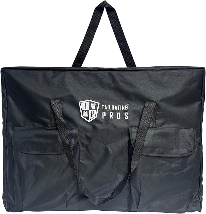 Tailgating Pros Premium Grey Giant Four in a Row with Carrying Case - Jumbo Oversized Outdoor Yard Game - Connect Multiple Pucks in a Row to Win - Many Puck Colors Available!