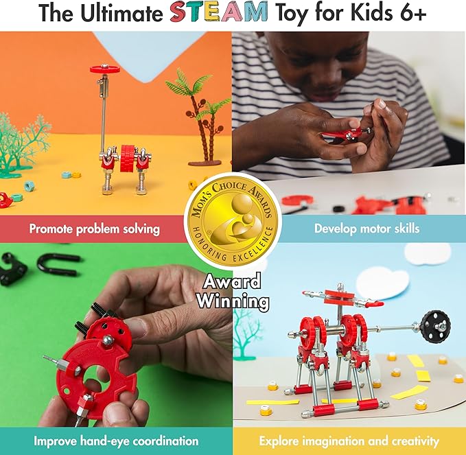 The Off Bits Build Your Own Helicopter Toy, SkyBit Transport Educational Stem Building Toys for Boys and Girls 8–12, Stem Toys Engineering Kit, Construction Toys Steam Easter Gift for Kids and Adults