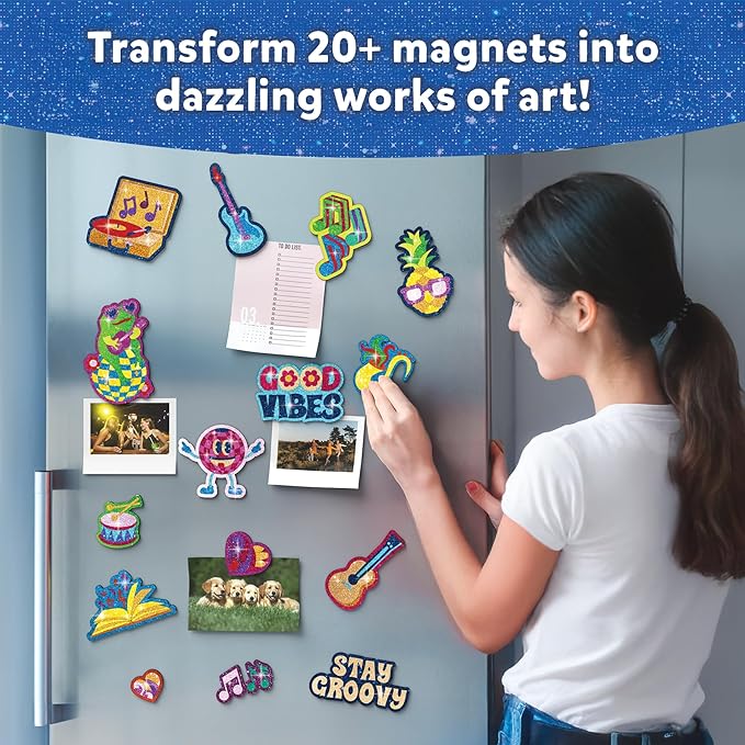 Skillmatics Foil Fun - Good Vibes, 20+ DIY Foil Art Magnets, Mess-Free Craft Kit, 60+ Foam Stickers, Creative Activity for Kids, Tweens, Teens (Ages 7-13), Adults, Gifts, Travel, Party Favor
