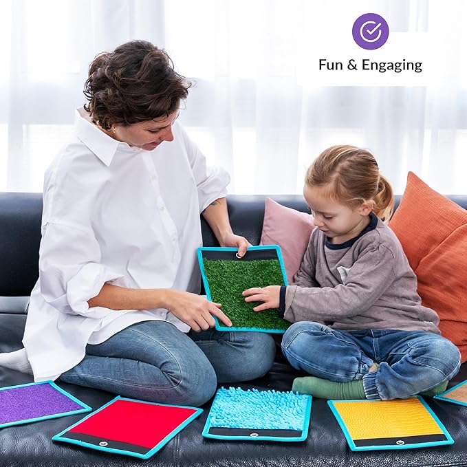 Sensory Mats for Autistic Children | Tiles for Kids | Wall Panel | Multi-Sensory Exploration | Different Textures & Colors | Room Equipment | Tactile Play