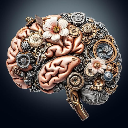 Wooden Puzzles for Adults, Mechanical Brainstem Wooden Jigsaw Puzzles, Flat Puzzle with 3D Visual Effect, Brain Wood Puzzles Adult, Unique Shape Wall Art Canvas Puzzle Gift (M-11.4 * 10.8in-185Pcs)