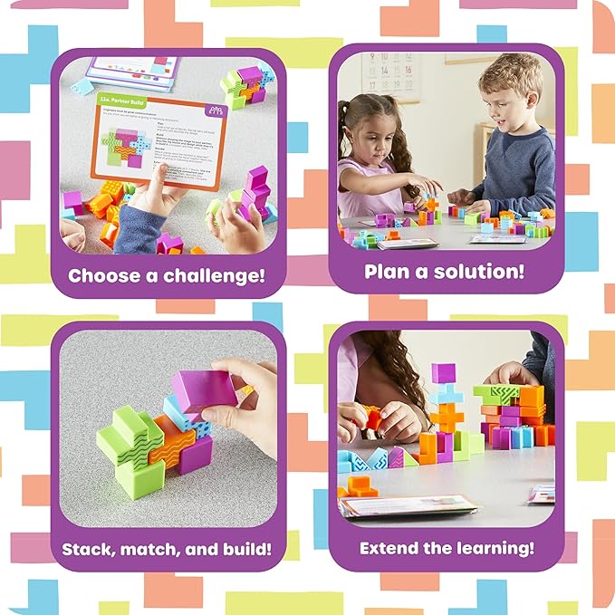 Learning Resources STEM Explorers Brainometry Classroom Set, Kids Games, Puzzles, Sensory Toys, Classroom Must Haves, Montessori Toys, 3D Puzzle, Brain Games, Math Manipulatives, Puzzles for Kids