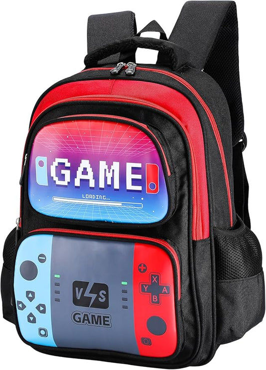 Bigmeta Large Capacity Kids Backpack for Boys - Aged 8-12 Back to School Gamer Bookbag for Elementary Middle School Teens Gifts