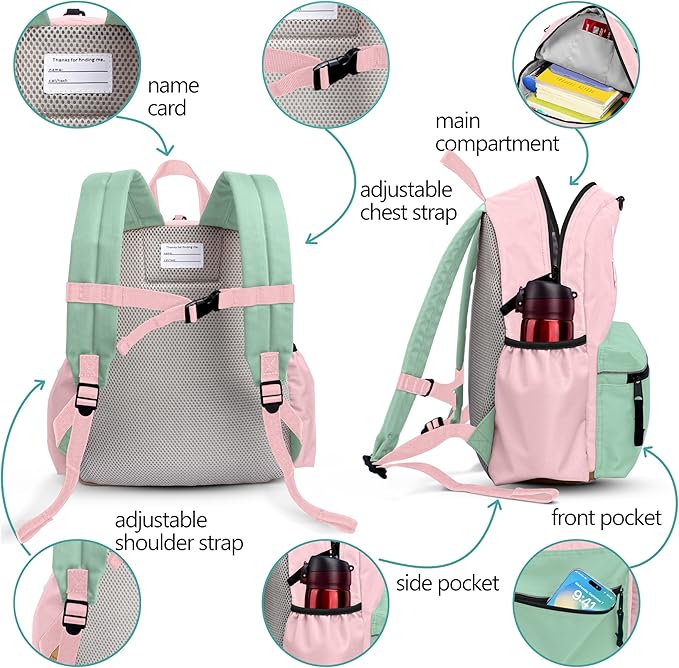 Kids Backpacks For Girls Boys, Backpack Kindergarten Elementary School, Bookbag Backpack For Kids, For School & Travel, Small Kids Child Toddler Backpack, 13" H, For Kids 3-5 Medium