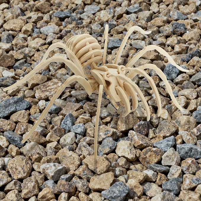 3D Puzzles for Kids, Different from Wooden, Felt Spider DIY Three-Dimensional Model, Animal Insect Toy Educational Game Set Gift