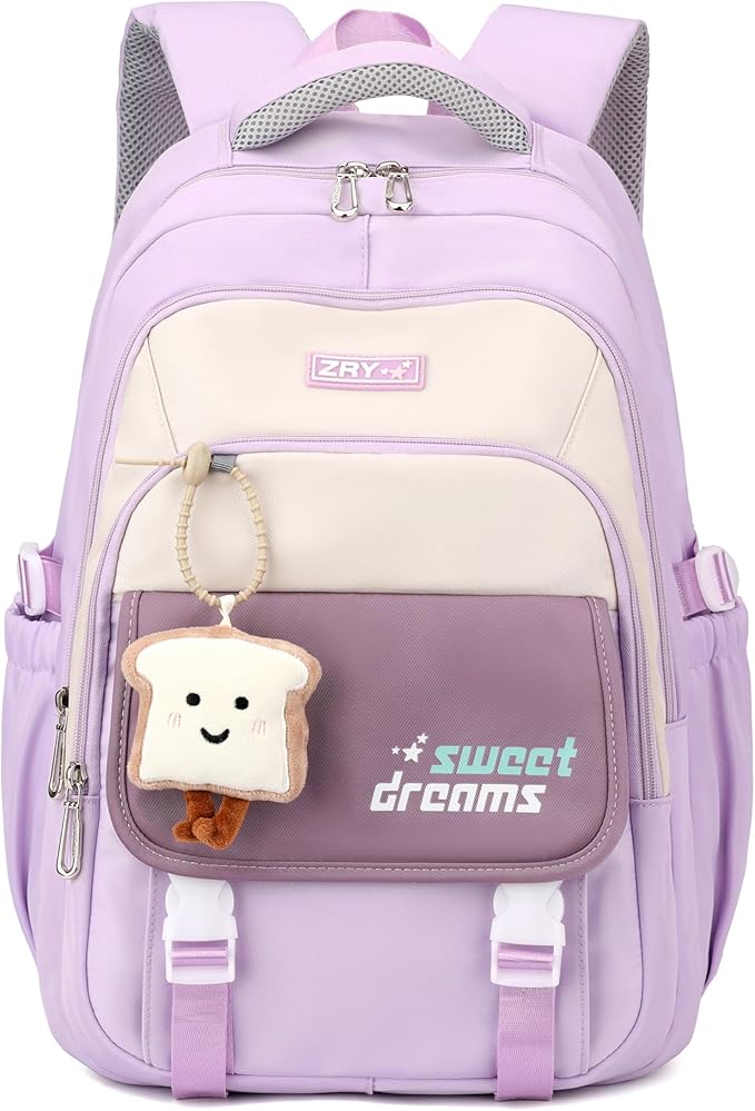 middle high school backpack for teen girls cute bookbag college student laptop backpack large capacity stylish travel daypack