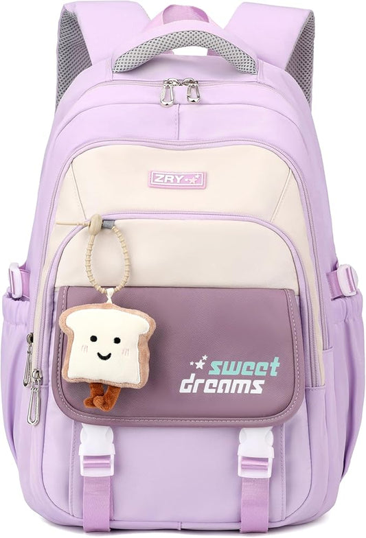 middle high school backpack for teen girls cute bookbag college student laptop backpack large capacity stylish travel daypack