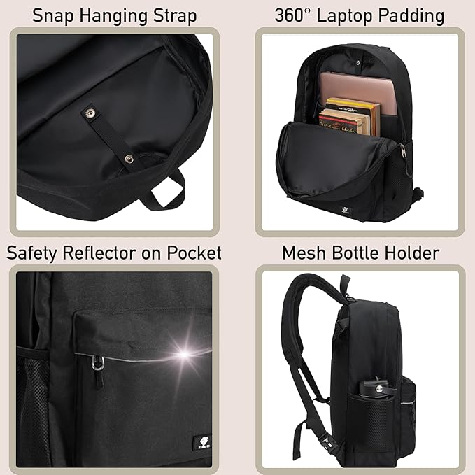 Fenrici Adaptive Backpack for Girls, Boys for All Abilities and Ages; Wheelchair Backpack with Adaptive Design; Perfect for Travel, School, and Everyday Adventure, Black