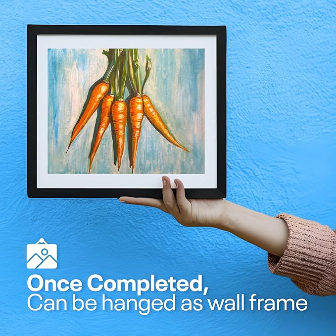 Painting4Real DIY Painting Class Kit for Adults with Video Tutorials: Learn to Paint Carrots – How to Paint with Acrylics – Painting & Art Supplies – 9 Piece Acrylic Paint Set