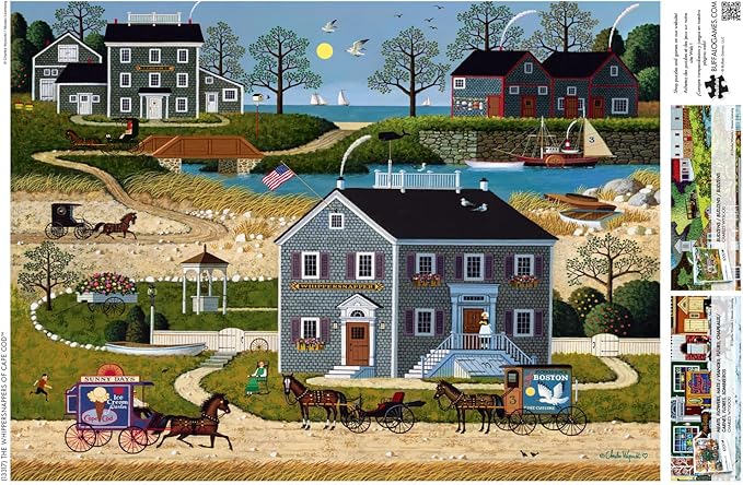 Buffalo Games - Charles Wysocki - The Whippersnappers of Cape Cod - 1000 Piece Jigsaw Puzzle for Adults -Challenging Puzzle Perfect for Game Nights - Finished Size is 26.75 x 19.75