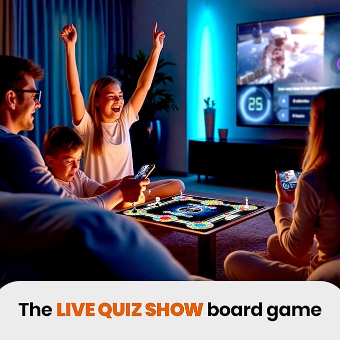 The Live Quiz Show Board Game - Ages 8+ - Ultimate Edition, Amazon Exclusive - More Than 10k Questions with 25 Additional Categories - Family Board Games