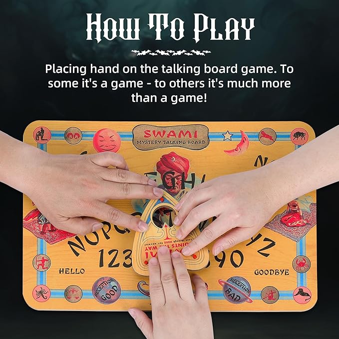 Swami Mystery Talking Board Game for Teens & Adults | Classic Board Spirit Communication Fun | Family Party Game Night & Halloween Toy Gift | Premium Retro Vintage Design