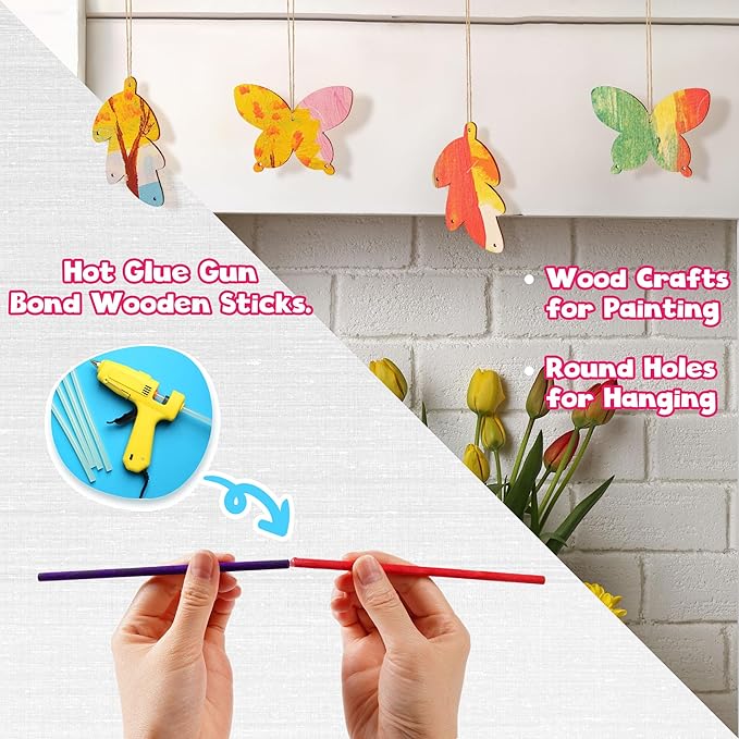 rowood Arts and Crafts for Kids,Craft Supplies for Kids Ages 4 5 6 7 8 9 10 11&12,DIY Craft Box Art Kit Warehouse Project Birthday Christmas Gift for Girls and Boys