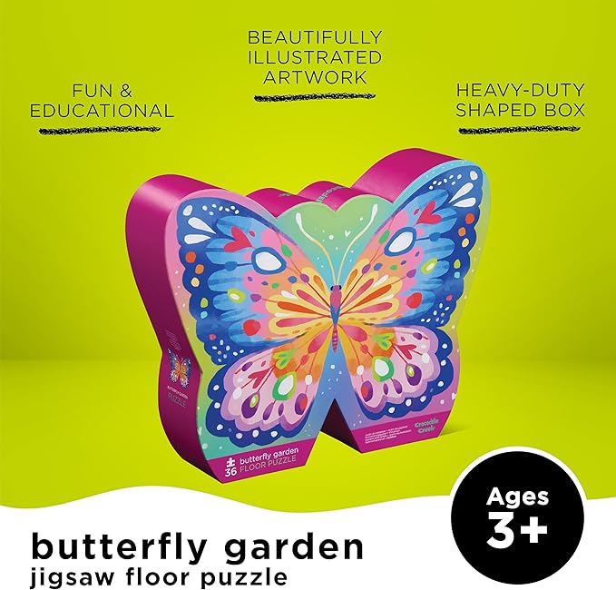 36-pc Puzzle/Butterfly Garden