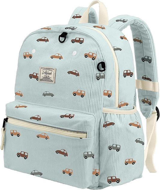 Corduroy Toddler Backpack for Boys 2-5: Preschool Backpack for Girls - Cute Kids Backpack 13.5" H