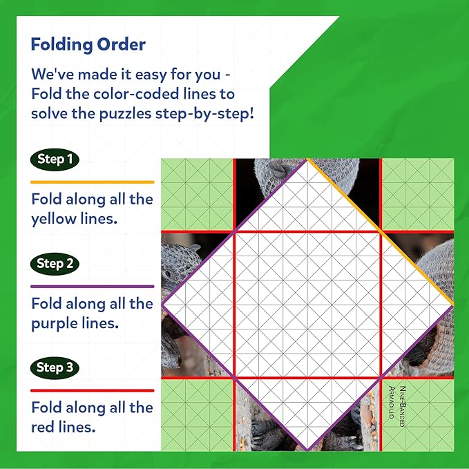 Skillmatics Origami Puzzle Book - 48 Folding Puzzles for Kids, Fun STEM Toy & Brain Teasers, Educational & Travel Gifts for Ages 6, 7, 8, 9, 10 and Up