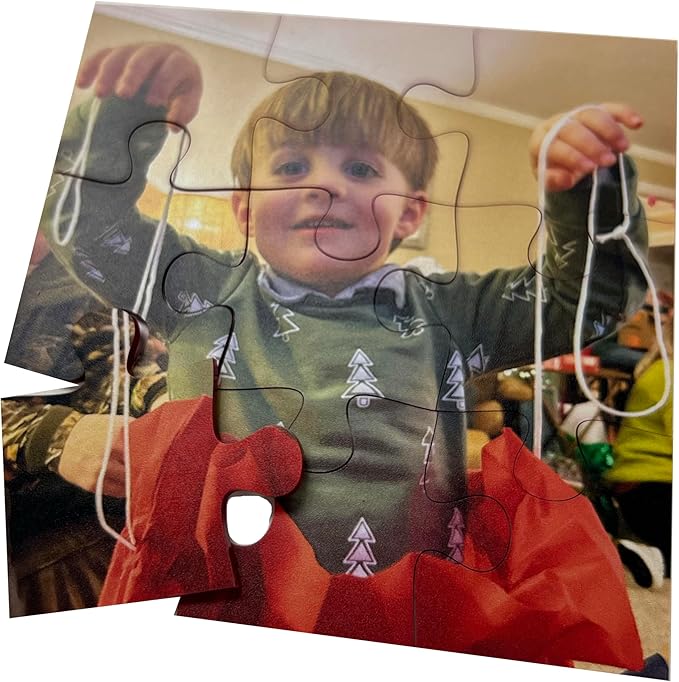 Custom Photo Puzzle from Picture | Upload Your Photo and Choose Color | 9 Piece Personalized Puzzle for Kids Toddlers Acrylic Puzzle Birthday Gifts for Toddler Boy Girl