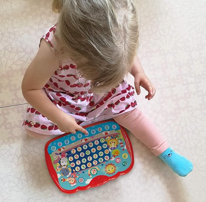 Learning Tablet for Toddlers 1-3 - Educational ABC Toy to Learn Alphabet, Number, Music & Words - Early Development Electronic Learning & Activity Game, Suitable for 1 2 3 Year Old Boys & Girls