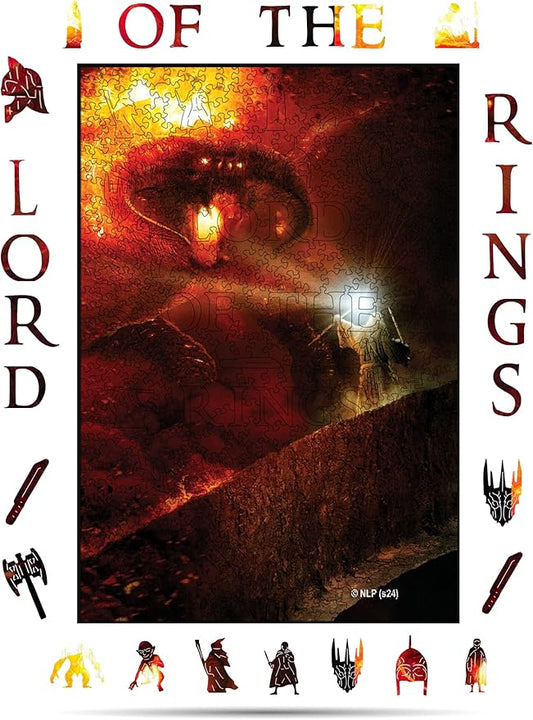 Crafthub Lord of The Rings Wooden Puzzles for Adults – A2 Size with 511 Pieces Wood Puzzles – You Shall Not Pass – Jigsaw Puzzles with Unique Shapes – 21.8" x14.8"