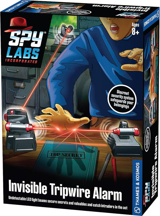 Thames & Kosmos Spy Labs Inc: Invisible Tripwire Alarm | Detective Toy for Boys & Girls Ages 8+ | Toy Security System with LED Light Beams | Essential Pretend Play Tool for Young Investigators