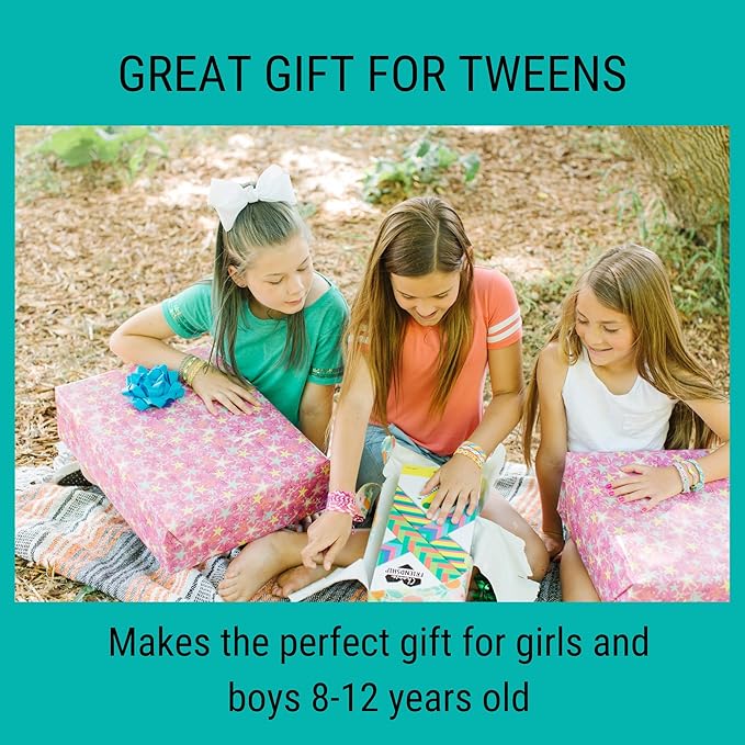 Choose Friendship, My Friendship Bracelet Maker®, an American Original | 20 Pre-Cut Threads - Makes Up to 8 Bracelets | Craft Kit, Kids, Bracelet Making Kit, Jewelry-Making Kit, Gifts for Girls 8-12