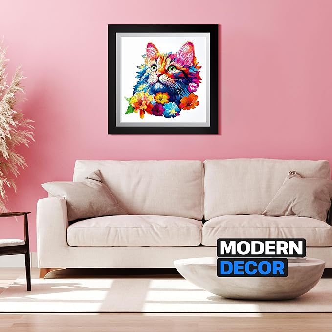 ESC WELT Wooden Cat Puzzle 300 Pieces - Captivating Mind Entertainment for Teens and Adults - Fun and Environmentally Friendly Toy - Challenging Jigsaw Game - Wooden Puzzle