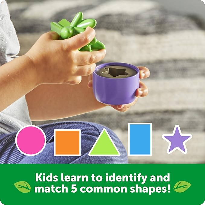 Learning Resources Shape & Color Garden, Toddler Outdoor Toys, Sensory Toys, Kids Gardening Set, Flower Building Set, Montessori, Preschool Learning Activities, Toddler Gifts