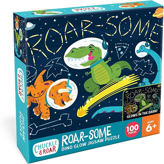 Chuckle & Roar Jigsaw 100 PC Educational Puzzle Roar-Some Edition