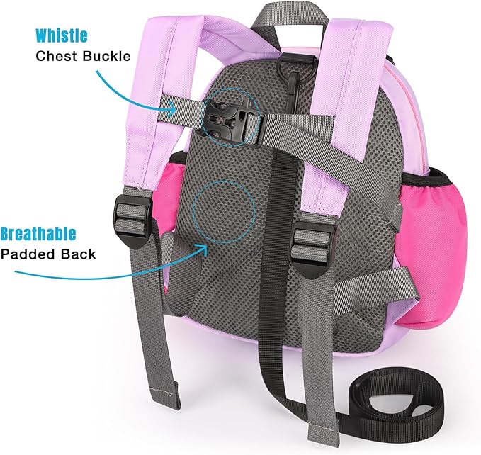STEAMEDBUN Backpack Leash for Toddlers 1-3: Baby Backpack with Leash for Boys Girls - Anti-Lost Harness for Walking