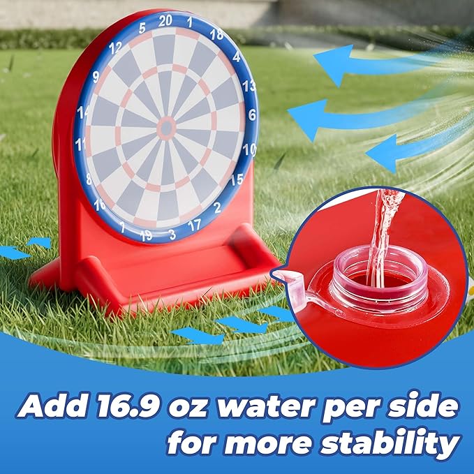 iPlay, iLearn Kids Fun Dartboard Outdoor Toys, Inflatable Dart Board Toss Game, Toddler Backyard Lawn Yard Play, Cool Indoor Family Party Birthday Gift for Ages 3 4 5 6 7 8 Boys Girls Children Teens