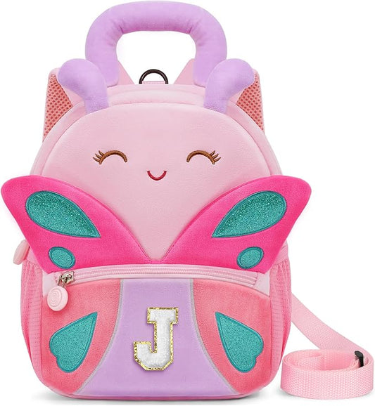 YOOLIFE Birthday Gifts for Girls Kids Personalized Kids Backpack for Little Girls, Kindergarten Elementary School Bookbag for Girl Toddler Teen Gift for Daughter Sister Pink Backpack J