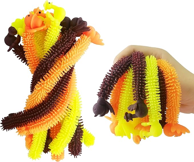 36 Pack Fall Decor Stretchy Strings Sensory Fidget Toys Pack,Autism Toys Great for Kids Treat Bags Gifts Stress Relief Party Favors,Thanksgiving Party Decorations (Thanks Giving)