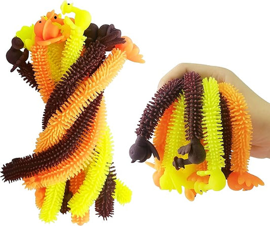 36 Pack Fall Decor Stretchy Strings Sensory Fidget Toys Pack,Autism Toys Great for Kids Treat Bags Gifts Stress Relief Party Favors,Thanksgiving Party Decorations (Thanks Giving)