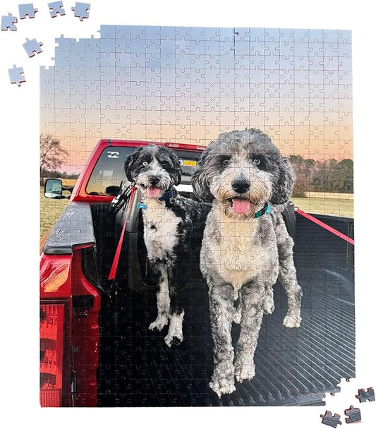 Custom Pet Photo Puzzle from Picture | Upload Your Photo and Choose Color | 567 Piece Personalized Puzzle for Dog Lover | Adults Teen Acrylic Puzzle Birthday Gifts for Men Women Preteen