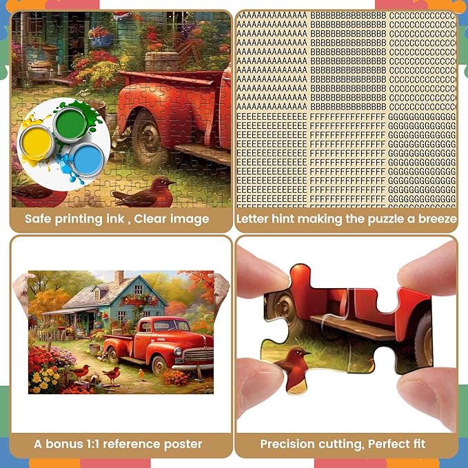 1000 Piece Puzzle for Adults - Wooden Jigsaw Puzzle of House in The Countryside - Artistic Decorations, Educational Toys - Finished Size 29.5"X20"
