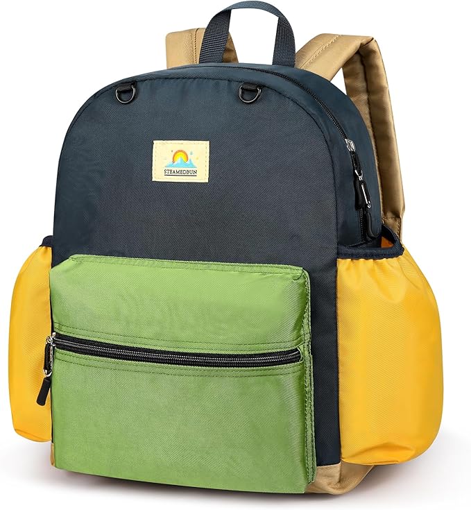 STEAMEDBUN Kids Backpack for Boys 6-8: Toddler Backpack for Preschool Kindergarten - Boys Backpacks for Elementary 4-6