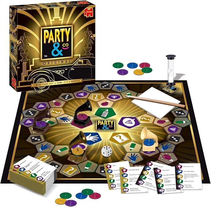 Jumbo Party & Co. Original Board Game - Fun Multi-Challenge Game for 14+ Years, Multiplayer Family Entertainment.