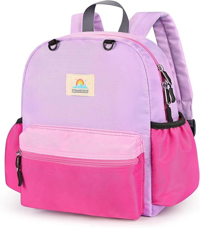 STEAMEDBUN Toddler Backpack for Girls 2-4: Preschool Kindergarten Backpacks - 12 inch Daycare Backpack
