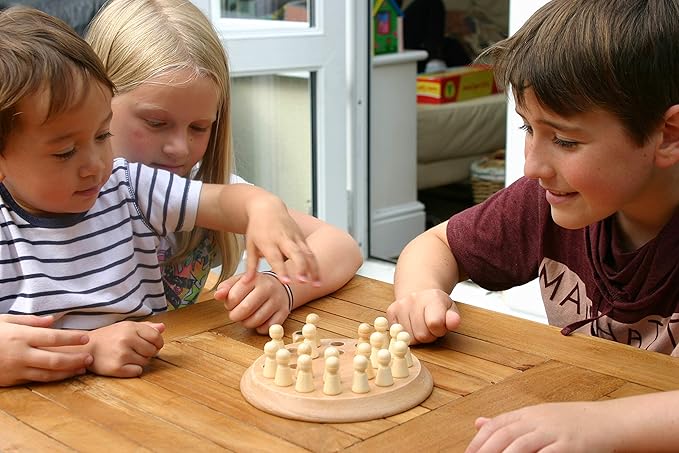 TOWO Wooden Memory Toys for Children - Family Board Games for Kids and Adults -Wooden Mind Games Educational Toys for 3 Years Old