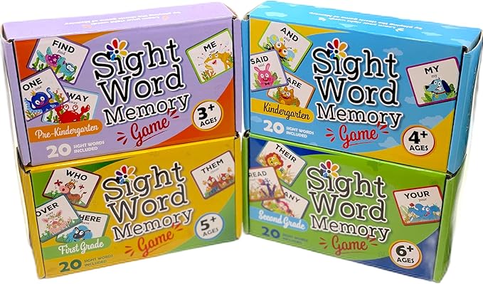 Urban Supply Sight Word Memory Game / Matching Game. Reading & Language Building for Grades Pre-Kindergarten Through Second Grade. Early Children's Educational Learn to Read (Pre-Kindergarten)