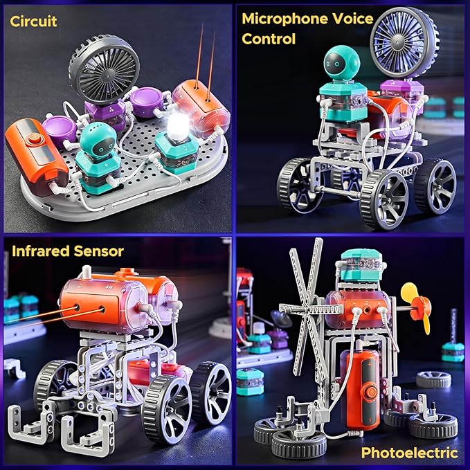 Mason & Friends STEM Scholar Circuit Kit 110 Fun Experiments, 201-Piece Educational Toy for Kids Ages 8-12, Creative Learning and Fun Time, Perfect for Birthdays, Holidays, and Special Occasions